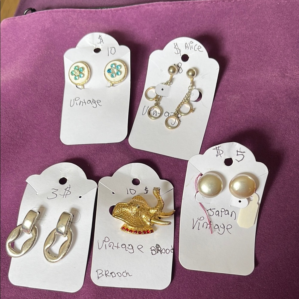Alice & You Gold and Silver Fashion Earrings Collection